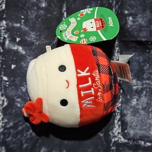 Original Squishmallows Milk for Santa 4 inch Alten NWT